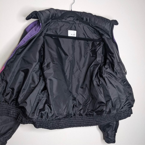 Vintage Bogner Ski Snow Puffer Jacket Black Purple Pink Teal 12 RUNS SMALL - Picture 8 of 13